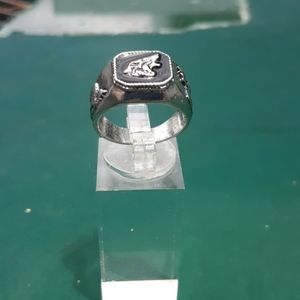 Exquisite retro punk men's fashion ring